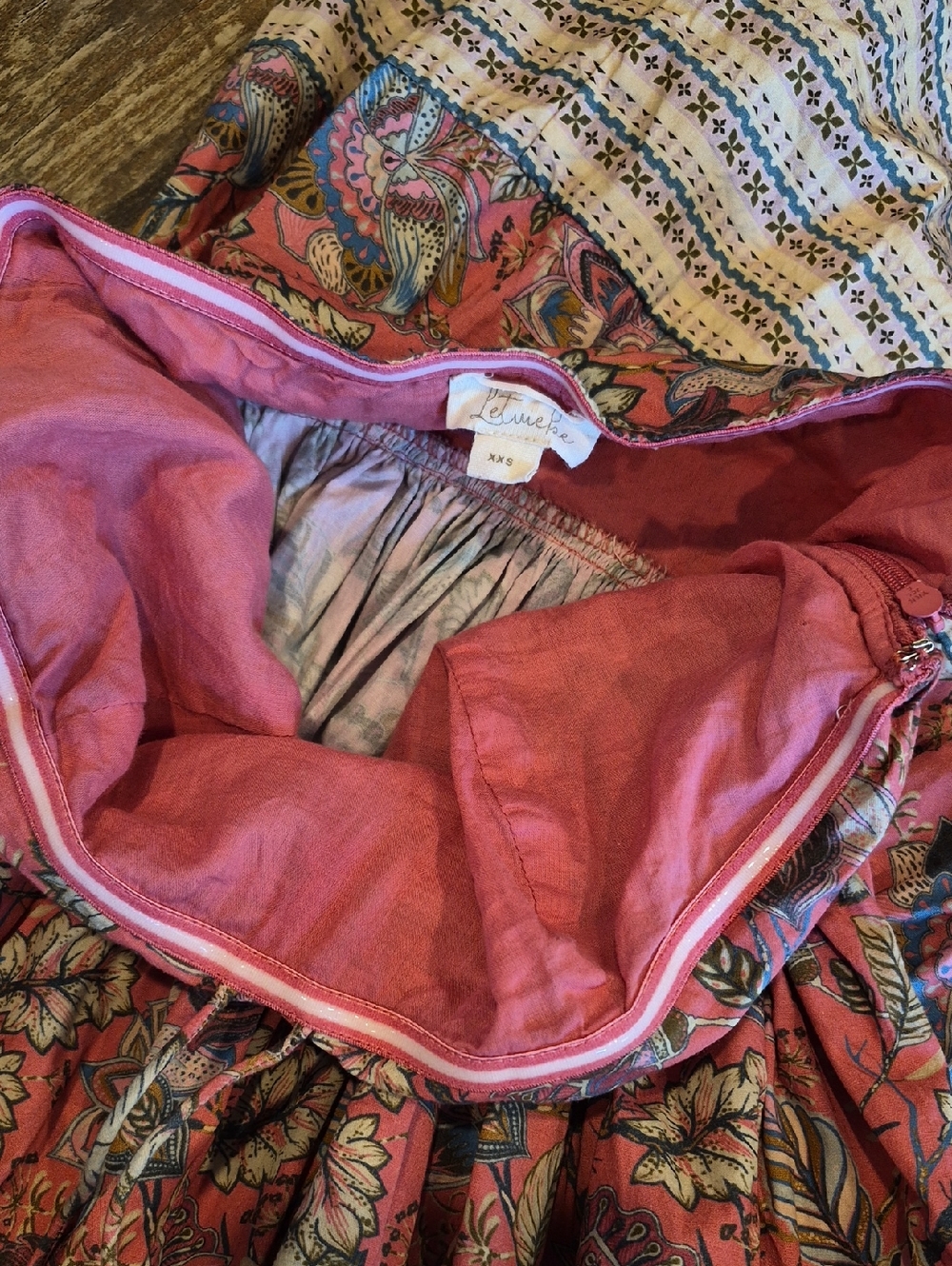 Anthropologie Let Me Be Boho Floral Belted Halter Cotton Maxi Dress, XXS - Picture 13 of 16